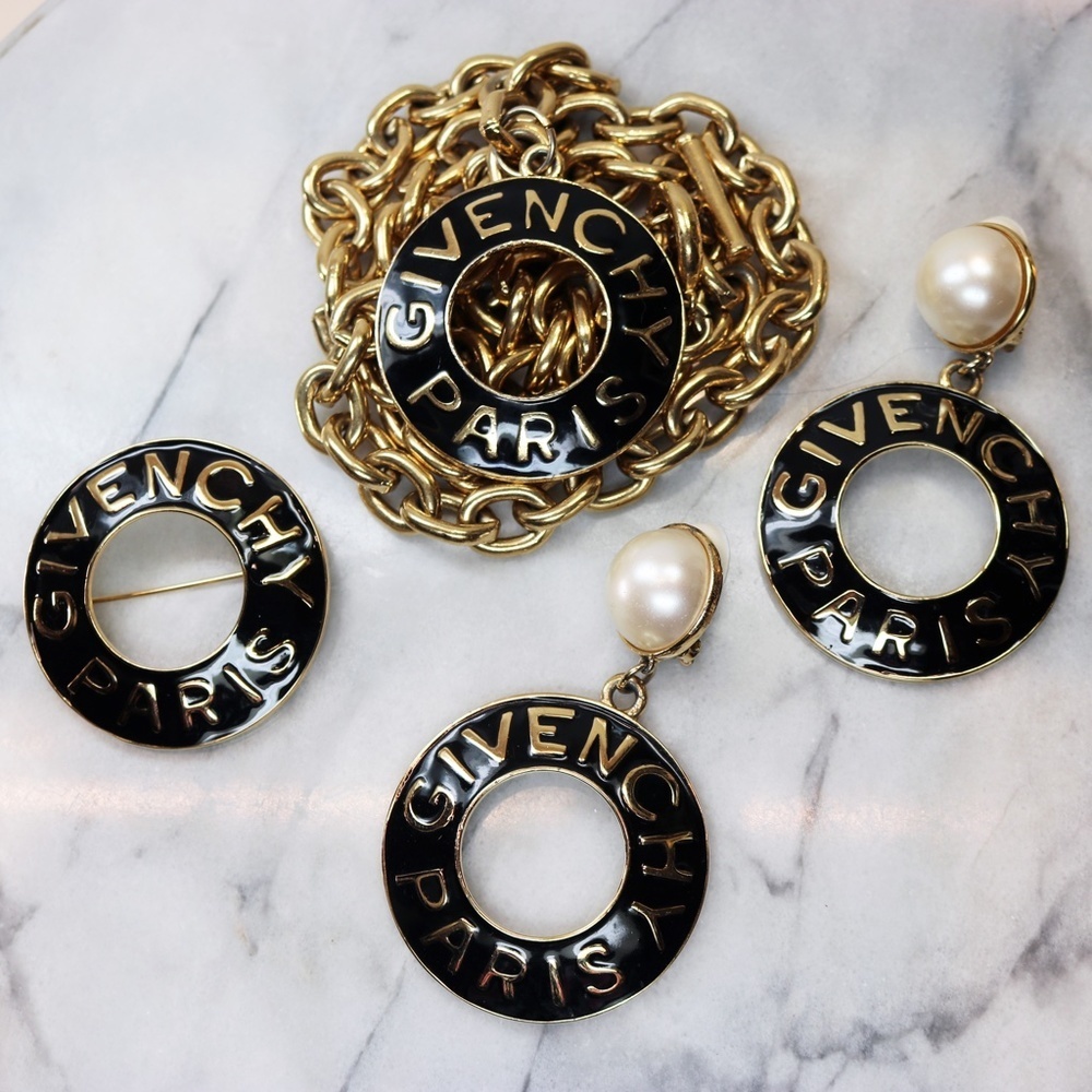 ⚜️ Givenchy Paris Brooch and Necklace Fine Jewelry Parure *Earrings Not Included - Picture 10 of 15